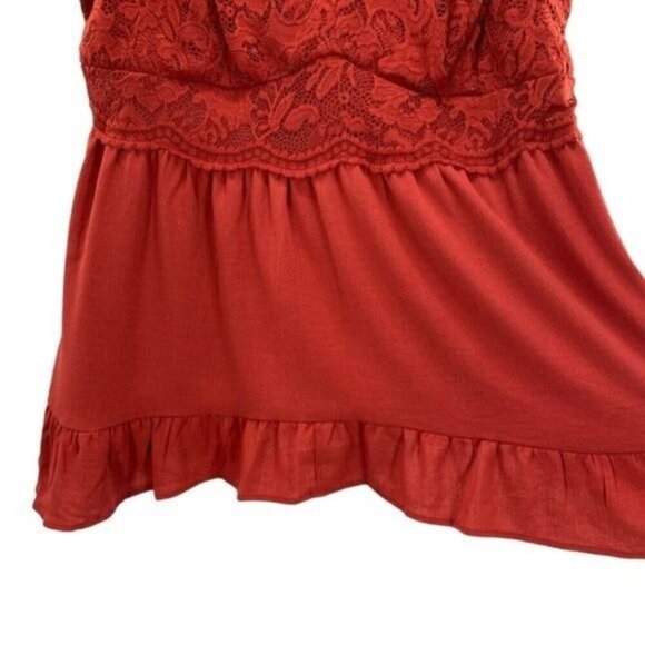 Torrid Babydoll Crinkle Gauze And Lace Tank Top - Picture 6 of 16